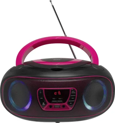 Image de Denver Boombox Radio TCL-212BT, CD, Bluetooth, USB, Farbe : Rose
