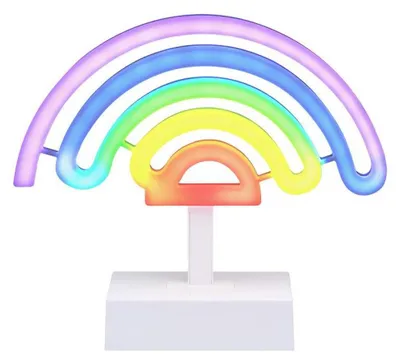 Produktbild von Stehlampe mit Regenbogen-LED-Neonbeleuchtung