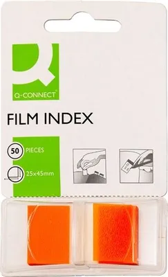 Obrázek produktu pro Samolepicí záložky Q-Connect, fóliové, oranžové