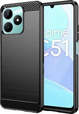 Produktbild von Carbon Shield TPU Hülle für Realme C51/Narzo 50 KP31026