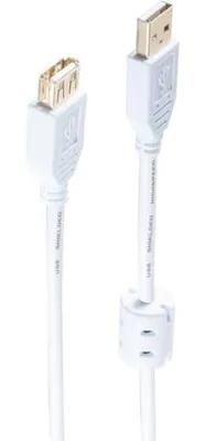 Image de S-CONN 77120-WF - Câble USB 2.0, A mâle à A femelle, 1 m