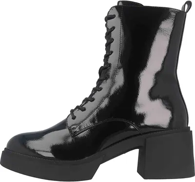 Produktbild von Fitters Footwear Tiana Stiefeletten in Übergrößen Schwarz 2TT0300201 Black Patent große Damenschuhe
