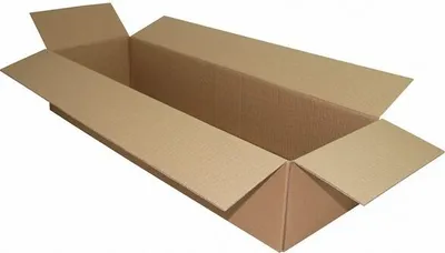 Produktbild von 1x Faltkarton  800x250x150mm 1-wellig Dickwelle braun