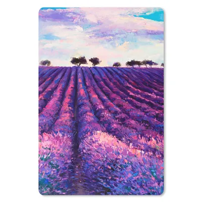 Produktbild von MuchoWow® Mauspad Mousepad Ölfarbe - Malerei - Blumen 18x27 cm - Mousepads - Maus Mat - Pad - Mausunterlage