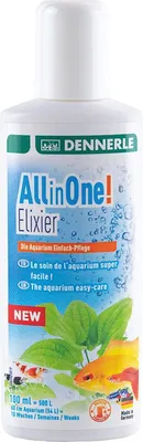 Produktbild von Dennerle All-in-One Elixier, 100 ml - Die Aquarium Einfach-Pflege für Fische, Garnelen, Pflanze, Filter und Wasser