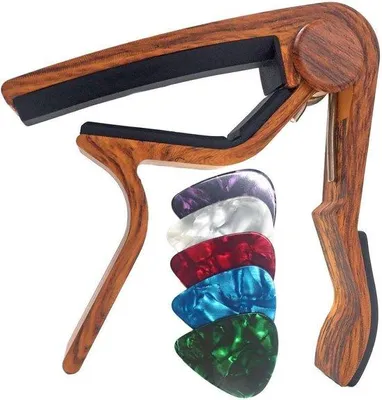Immagine prodotto di Chitarra in legno per chitarre acustiche ed elettriche a 6 corde, basso, ukulele - palissandro, 5 pickup in omaggio