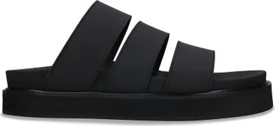 Produktbild von Tonga Schwarze Vegane Sandalen - Klobige Dreiriemen-Slipper-Ons