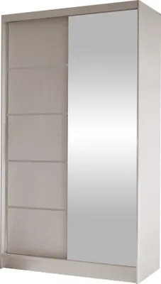 Produktbild von MIRJAN24 Schiebetürenschrank Diego III, Kleiderschrank, Stilvoll Schlafzimmer Garderobenschrank (Farbe: Cashmere)