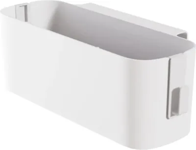 Immagine prodotto di Organizer da appendere al letto: robusto cestino portaoggetti da appendere al letto, bianco
