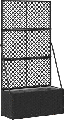 Obrázok produktu pre Záhradná mriežka na kvetináče Čierny 70 x 30 x 135 cm Kov