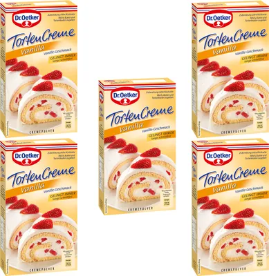 Immagine prodotto di Dr Oetker Cake Creme Vanilla gelsicher schnittfest 140g Confezione da 5 pezzi