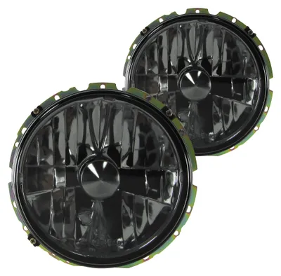 Produktbild von Scheinwerfer Klarglas Schwarz Smoke LINKS + RECHTS für VW Golf 1 + Carbio