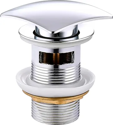 Image de Bouchon à manivelle avec trop-plein, carré chromé (79926-00)