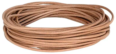 Produktbild von Leder Schnur Braun Ø3 mm x 10 m Leder