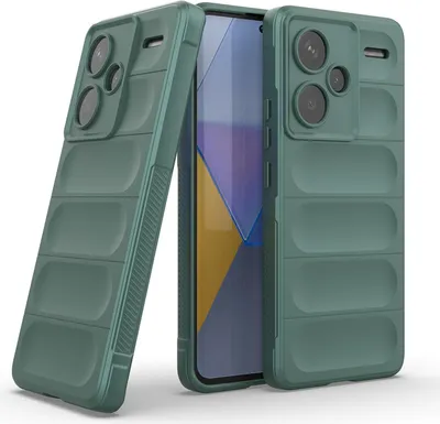 Produktbild von Handy Hülle für Xiaomi Redmi Note 13 Pro+ 5G Grip Case Cover Schutzhülle Softgrip Farbe: Grün