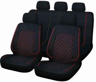 Obrázok produktu pre Autopoťahy SYDNEY univerzálne čierna/červená