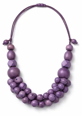Produktbild von Kurze Kette Bea mit Holzperlen von collezione alessandro