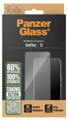 Produktbild von PanzerGlass ® Displayschutz OnePlus 13 | Ultra-Wide Fit, OnePlus, OnePlus - 13, Trockene Anwendung, Kratzresistent, Schockresistent, Transparent, 1 Stück(e)