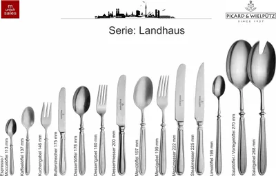 Produktbild von Picard & Wielpütz, Serie ' Landhaus vintage ', Besteckset 72teilig mit Steakmessern, 72 Stück, Nr.6162V 162V526