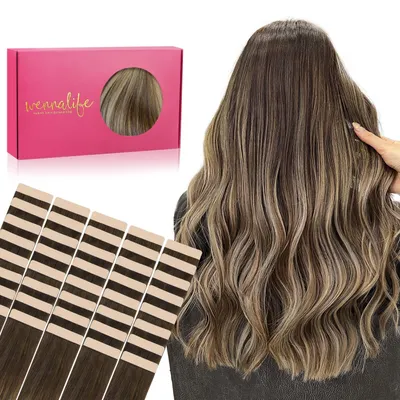 Produktbild von Tape-in Haarverlängerungen mit Balayage-Effekt