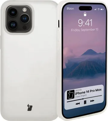 Produktbild von Bizon Case Angelo für iPhone 14 Pro Max, halbtransparent