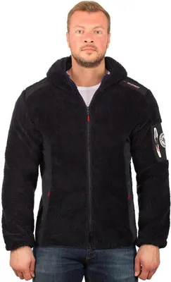 Produktbild von Geographical Norway Regular Fit Fleecesjacke Stickereien   Tufour Navy S