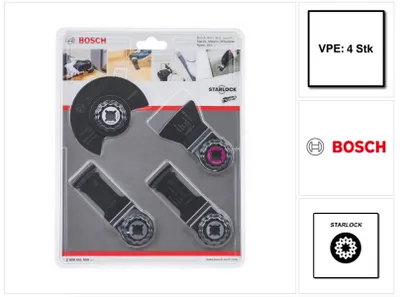 Produktbild von Starlock Boden-/Einbau-Set, 4-teilig, bestehend aus Werkz. für Fußbodenarbeiten