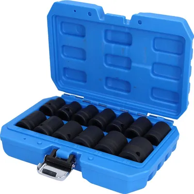 Produktbild von Brilliant Tools 1/2 Kraft-Stecknuss-Satz, Sechskant, 13-tlg., kurz