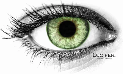 Zdjęcie produktu dla Kolorowe niedioptyczne soczewki kontaktowe Lucifer® Jolie Green