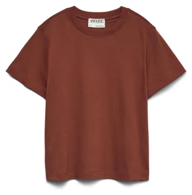 Produktbild von Vero Moda AWNAIMA T-Shirt,10294544,L, T-Shirt, Erwachsener, Weiblich, Braun, L, Rundkragen