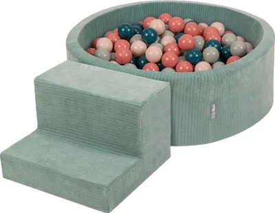 Produktbild von KiddyMoon Spielplatz Aus Schaumstoff Für Kinder mit Bälle Waschbare Bezug