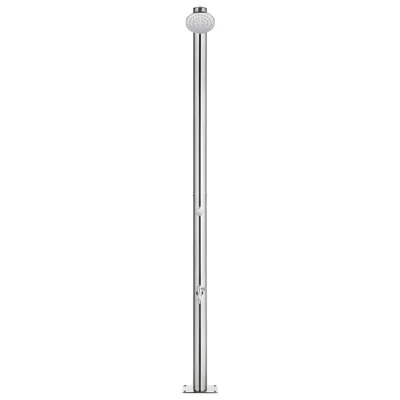 Obrázek produktu pro vidaXL Zahradní sprcha s šedou základní deskou 220 cm z nerezové oceli