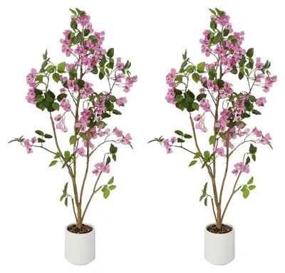 Produktbild von Künstlicher Bougainvillea-Baum, Lebensechtes Design, Innendekoration, Rosa