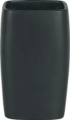 Produktbild von Spirella Zahnputzbecher Zahnbürstenhalter Retro 7 x 11 cm Schwarz