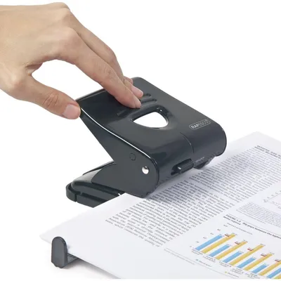 Produktbild von Locher 827 Metall 30 Blatt schwarz.