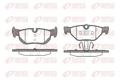 Produktbild von REMSA Bremsbeläge Satz Hinten Bremsklötze für BMW 3 Touring (E91) 1145.00