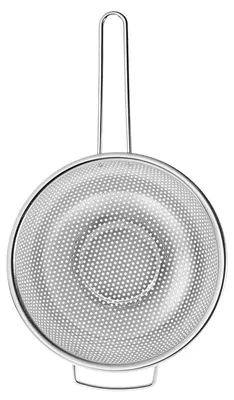 Produktbild von Küchensieb - Nudelsieb - Edelstahl - Mikroperforiert - Mit Griff - Durchmesser 20,5 cm - Für Reis, Gemüse & Nudeln - Silber