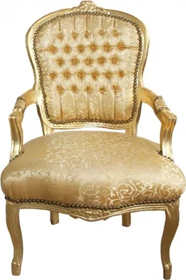 Obrázek produktu pro Barokní salonní židle Casa Padrino Gold Pattern / Gold Mod1 - starožitný vzhled