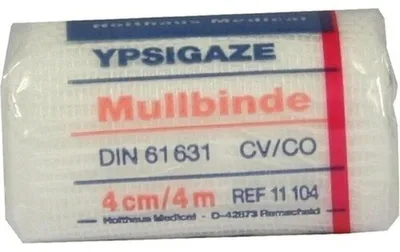 Obrázok produktu pre Holthaus Ypsigaze gázový obväz, 4 cm x 4 m - 1 obväz | balenie (1 ks)