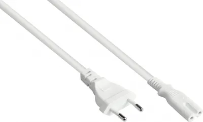 Produktbild von Good Connections Euro-Netzkabel an C7/Euro 8 Bu. weiß 0,5m