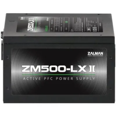 Produktbild von Zalman ZM500-LXII, 500 W, 200 - 240 V, 50 - 60 Hz, 5 A, Aktiv, 110 W