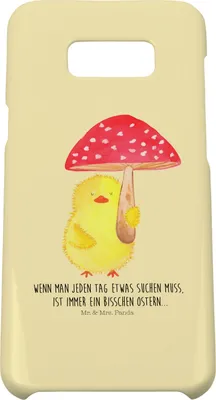 Produktbild von Mr. & Mrs. Panda Samsung Galaxy S8 plus Handyhülle  Küken Fliegenpilz - Gelb Pastell - Geschenk, Ostern, Hülle, Handy Case, Frohe, Glückspilz, Cover, Ostergrüße