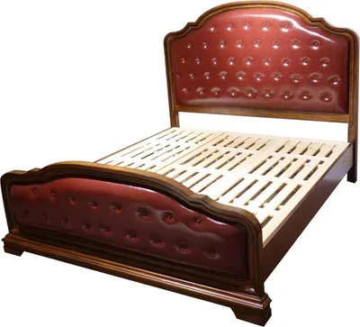 Image de Lit rembourré Design Luxe Double Hôtel Lits Mariage Chambre à coucher Cuir 180x200cm
