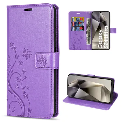 Produktbild von Hülle für Samsung Galaxy S24 Ultra Handyhülle Handy Tasche Wallet Case Flipcover