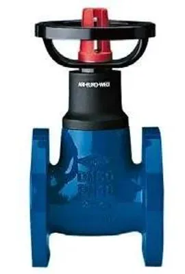 Productafbeelding van ARI EURO-WEDI afsluitventiel, DN 32, PN16, GG25, tot 130°C, bouwlengte F4, met aanduiding, 1 stuk.