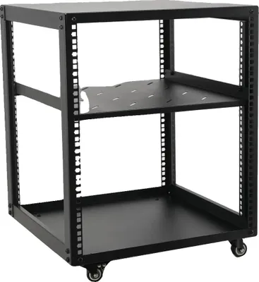 Obrázek produktu pro Serverový stojan s otevřeným rámem, nastavitelná hloubka, mobilní provedení, úspora místa