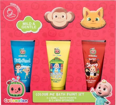 Productafbeelding van Colour Me badverfset voor kinderen, 50 stuks - Cocomelon