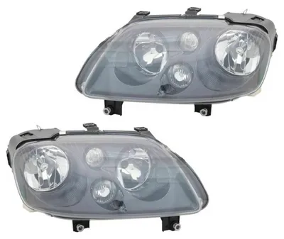 Für VW Touran 1T / Caddy III 2K Scheinwerfer Set in SCHWARZ LINKS + RECHTS in der Farbe Schwarz von TYC Europe B.V.