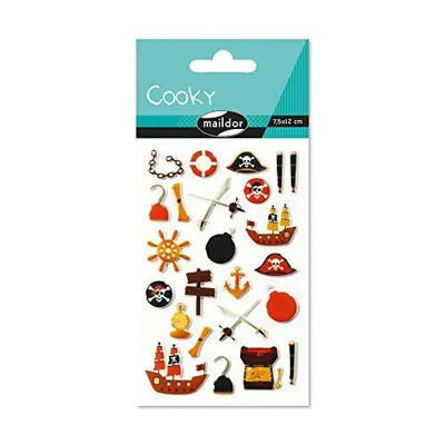 Produktbild von Maildor Stickers Cooky Piraten 7,5x12 1Bg