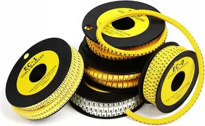 Obrázok produktu pre Označovače káblov ČÍSLO 0 2,5–4 mm 100 kusov EC-1